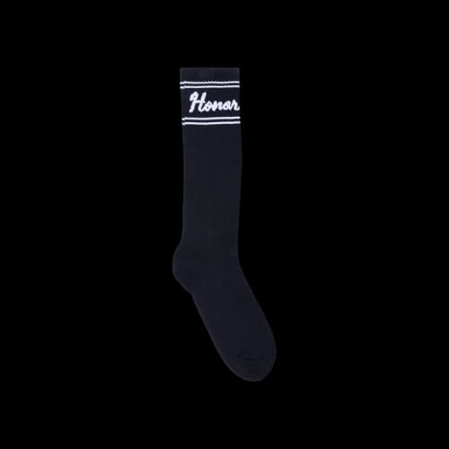 Honor The Gift Drive In Striped Ribbed Sock 'Black'