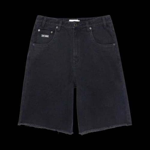 Honor The Gift Frayed Edge 11" Denim Bermudas 'Black'