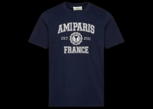 Ami Paris France T-shirt Nautic Blue