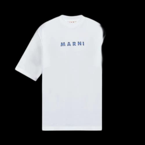 Marni Logo T-Shirt 'Lily White'