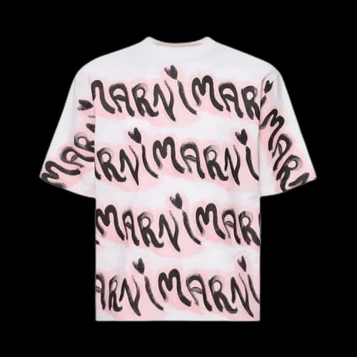 Marni Logo T-Shirt 'Lily White'