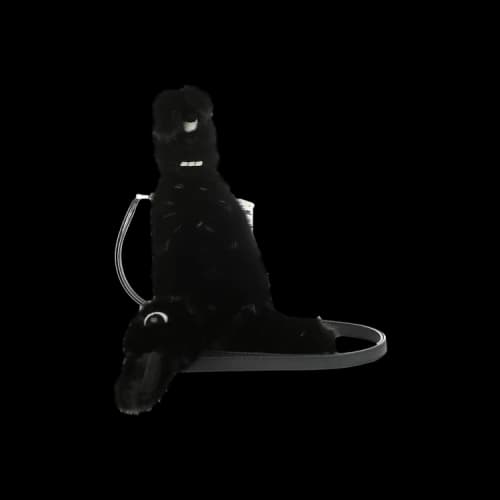 Rick Owens Hun Siamese Bunny 'Black'