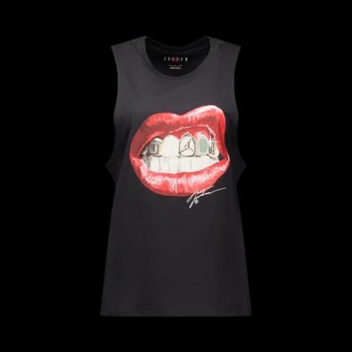 Air Jordan Flight Sleeveless Graphic T-Shirt 'Off Black/White'