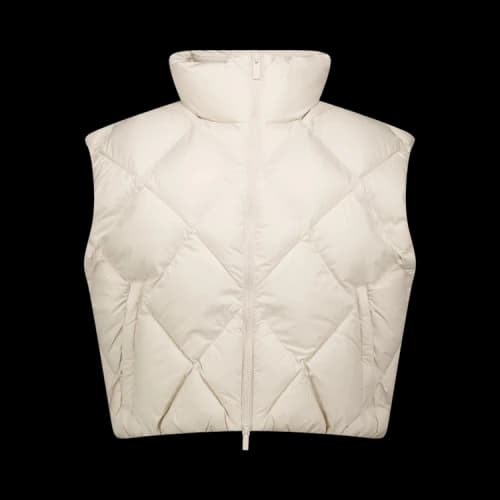 Air Jordan Brooklyn Quilted Puff Vest 'Light Orewood Brown/White'