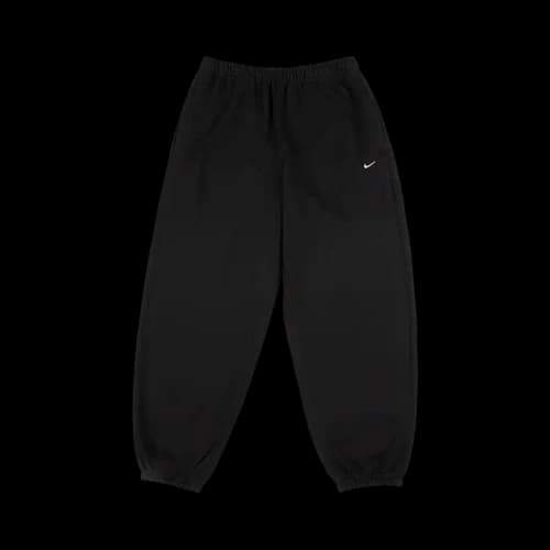 Nike Solo Swoosh Cuffed Sweatpants 'Black/White'