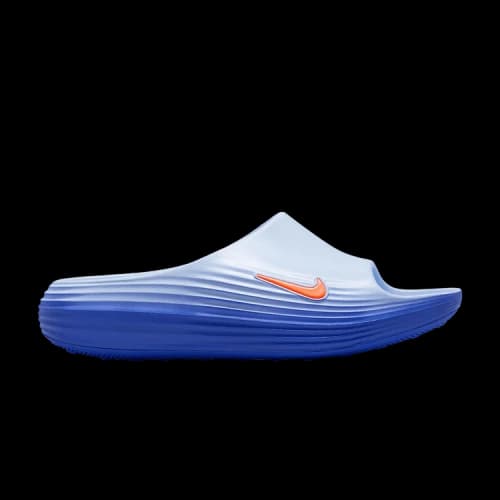 Nike ReactX Rejuven8 Slide Hydrogen Blue Crystal Orange