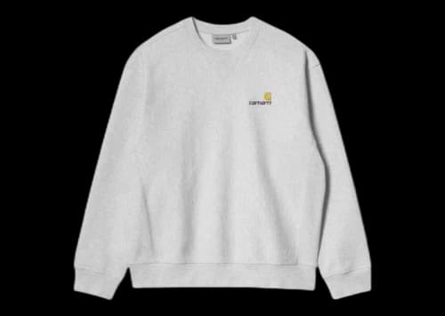 Carhartt WIP American Script Sweatshirt Ash Heather