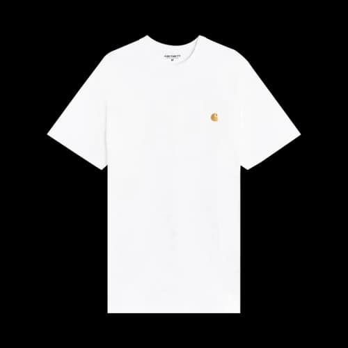 Carhartt WIP Short-Sleeve Chase T-Shirt 'White/Gold'