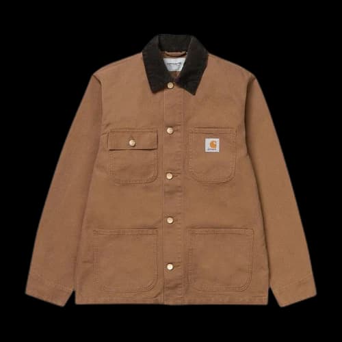 Carhartt WIP Aged Canvas Michigan Chore Coat 'Hamilton Brown'