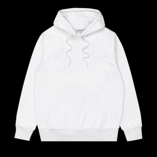 Carhartt WIP Script Embroidery Hooded Sweatshirt 'Ash Heather'