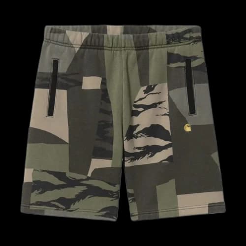 Carhartt WIP Chase Sweat Short 'Camo Mend/Gold'