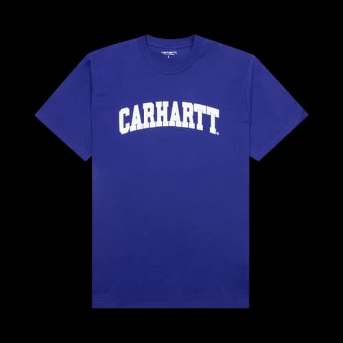 Carhartt WIP University T-Shirt 'Lazurite/White'