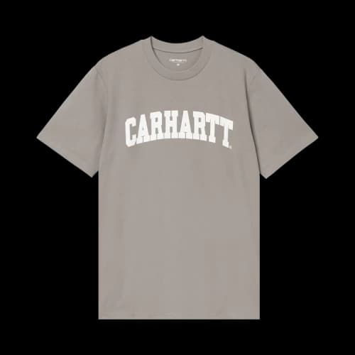 Carhartt WIP University Short-Sleeve T-Shirt 'Misty Grey/White'
