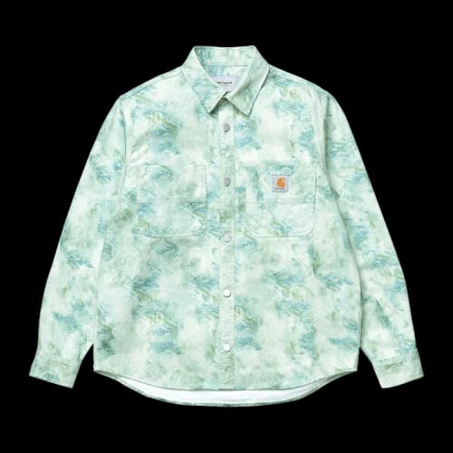 Carhartt WIP Marble Long-Sleeve Shirt 'Wave Stone Washed'