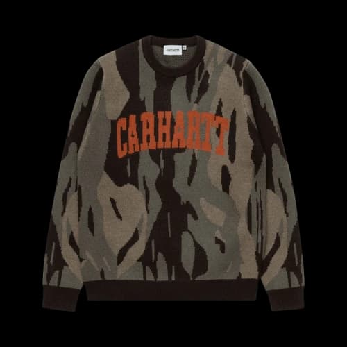 Carhartt WIP University Script Sweater 'Camo Unite/Copperton'