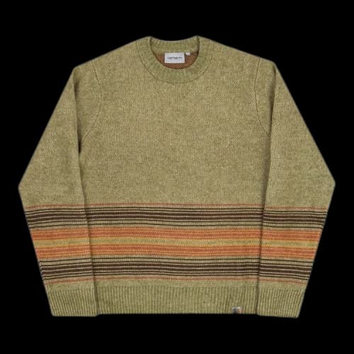 Carhartt WIP Dillon Sweater 'Striped Green'