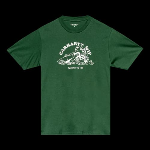 Carhartt WIP Short-Sleeve Flat Tire T-Shirt 'Treehouse/White'