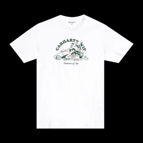 Carhartt WIP Short-Sleeve Flat Tire T-Shirt 'White/Treehouse'
