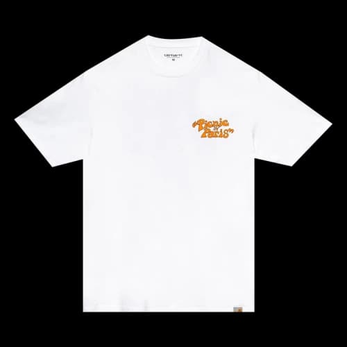 Carhartt WIP Short-Sleeve Pinic In Paris T-Shirt 'White'