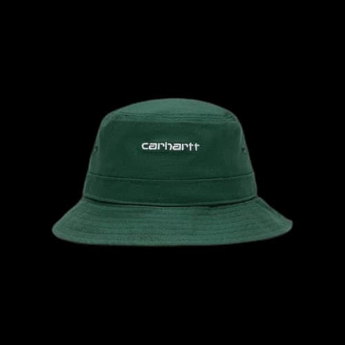 Carhartt WIP Script Bucket Hat 'Treehouse/White'
