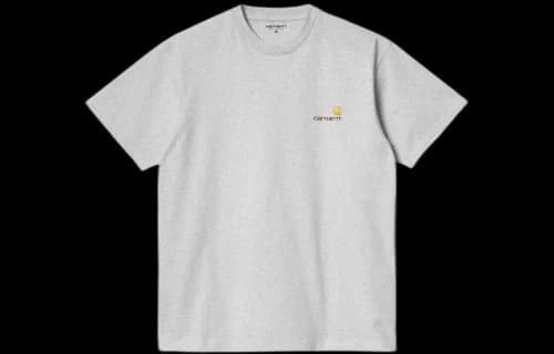 Carhartt WIP American Script Short Sleeve T-Shirt 'Gray'