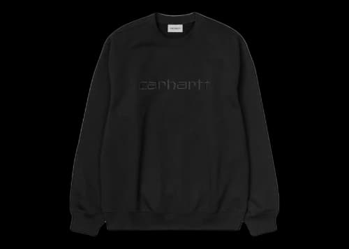 Carhartt WIP Carhartt Logo Sweatshirt Black/Black