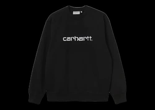 Carhartt WIP Carhartt Logo Sweatshirt Black/White