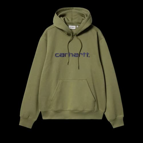 Carhartt WIP Logo Hoodie 'Capulet/Aura'