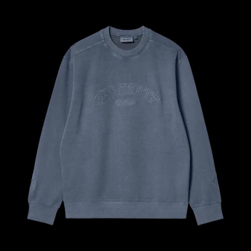 Carhartt WIP Verse Script Sweatshirt 'Storm Blue'