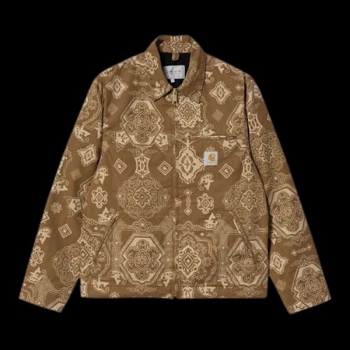Carhartt WIP Detroit Jacket 'Verse Print Hamilton Brown'