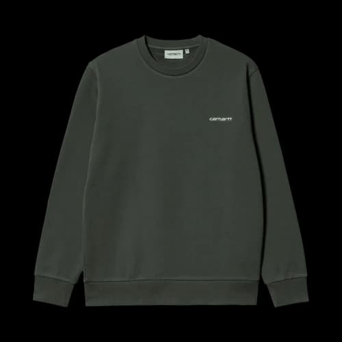 Carhartt WIP Script Embroidery Sweater 'Green'