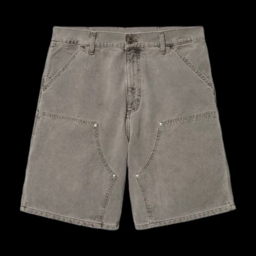 Carhartt WIP Double Knee Shorts 'Black Faded'