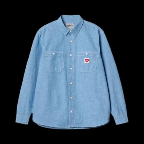 Carhartt WIP Long-Sleeve Clink Heart Shirt 'Bleach'