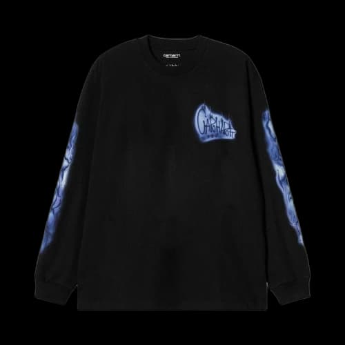 Carhartt WIP Baby Brush Grin Long-Sleeve Tee 'Black'