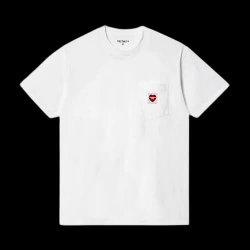 Carhartt WIP Pocket Heart T-Shirt 'White'