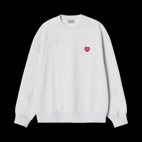 Carhartt WIP Heart Patch Sweatshirt 'Ash Heather'