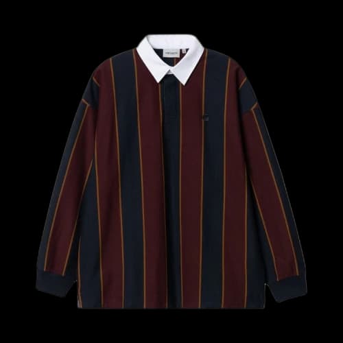 Carhartt WIP Long-Sleeve Ruben Rugby Shirt 'Ruben Stripe/Dark Navy'