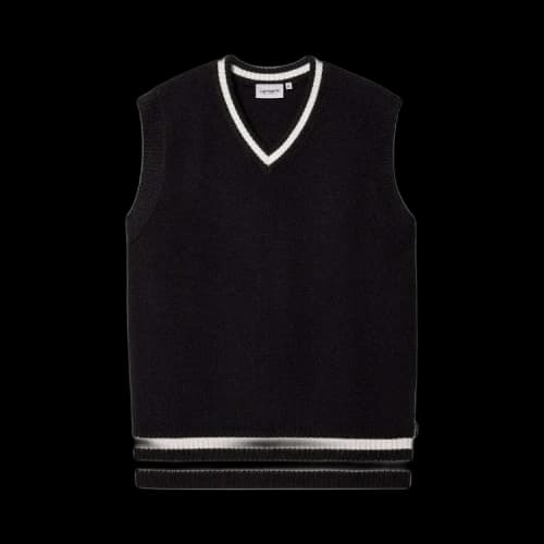 Carhartt WIP Stanford Vest Sweater 'Black/Salt'
