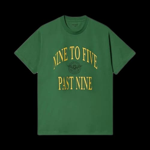 Carhartt WIP Short-Sleeve Nine To Five Past T-Shirt 'Aspen Green'