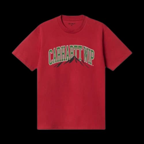 Carhartt WIP Short-Sleeve Mountain College T-Shirt 'Cherry'
