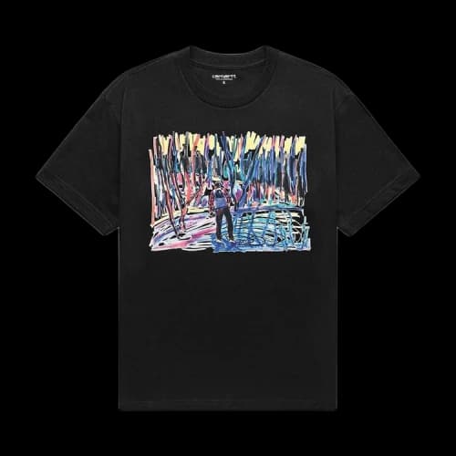Carhartt WIP Short-Sleeve Ollie Mac Icy Lake T-Shirt 'Black'