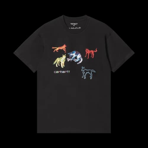 Carhartt WIP Short-Sleeve Ollie Mac Huskies T-Shirt 'Black'