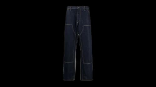 Carhartt WIP Double Knee Pant Rinsed Blue