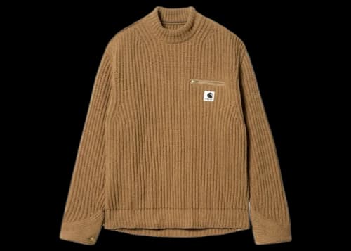 Sacai x Carhartt WIP Knit Detroit Pullover Beige