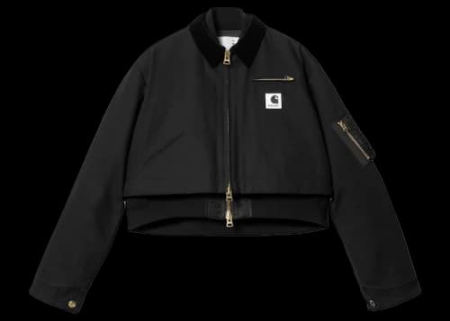 Sacai x Carhartt WIP Women's Canvas MA-1 Detroit Jacket Black