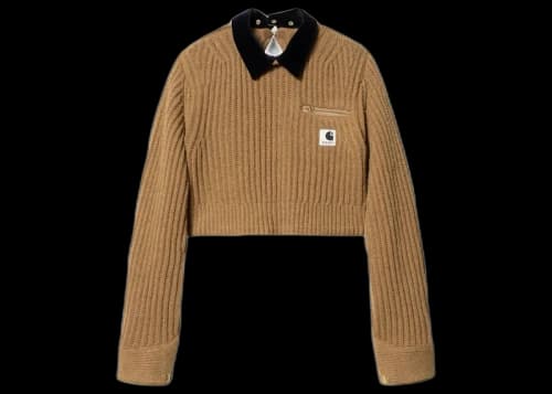 Sacai x Carhartt WIP Women's Knit Detroit Pullover Beige