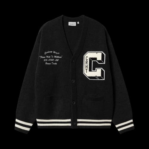 Carhartt WIP Brown Ducks Cardigan 'Black/Wax'