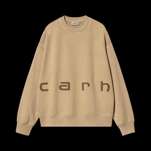 Carhartt WIP Felt Script Sweatshirt 'Peanut/Tobacco'