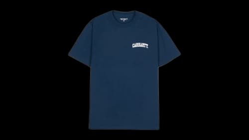 Carhartt WIP University Script S/S T-Shirt Navy