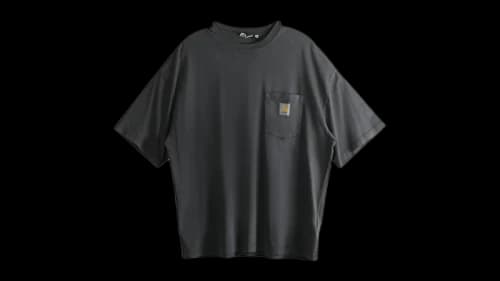 Carhartt WIP S/S Hudson Chalk Wash Pocket T-shirt Black